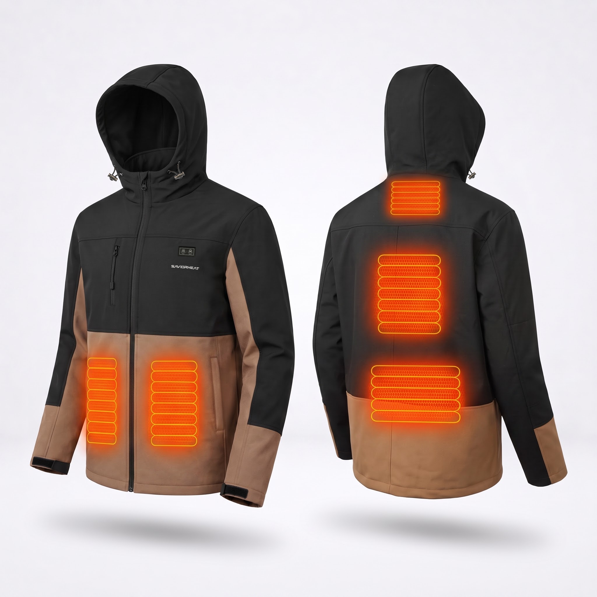 Robuste beheizte Canvas-Arbeitsjacke