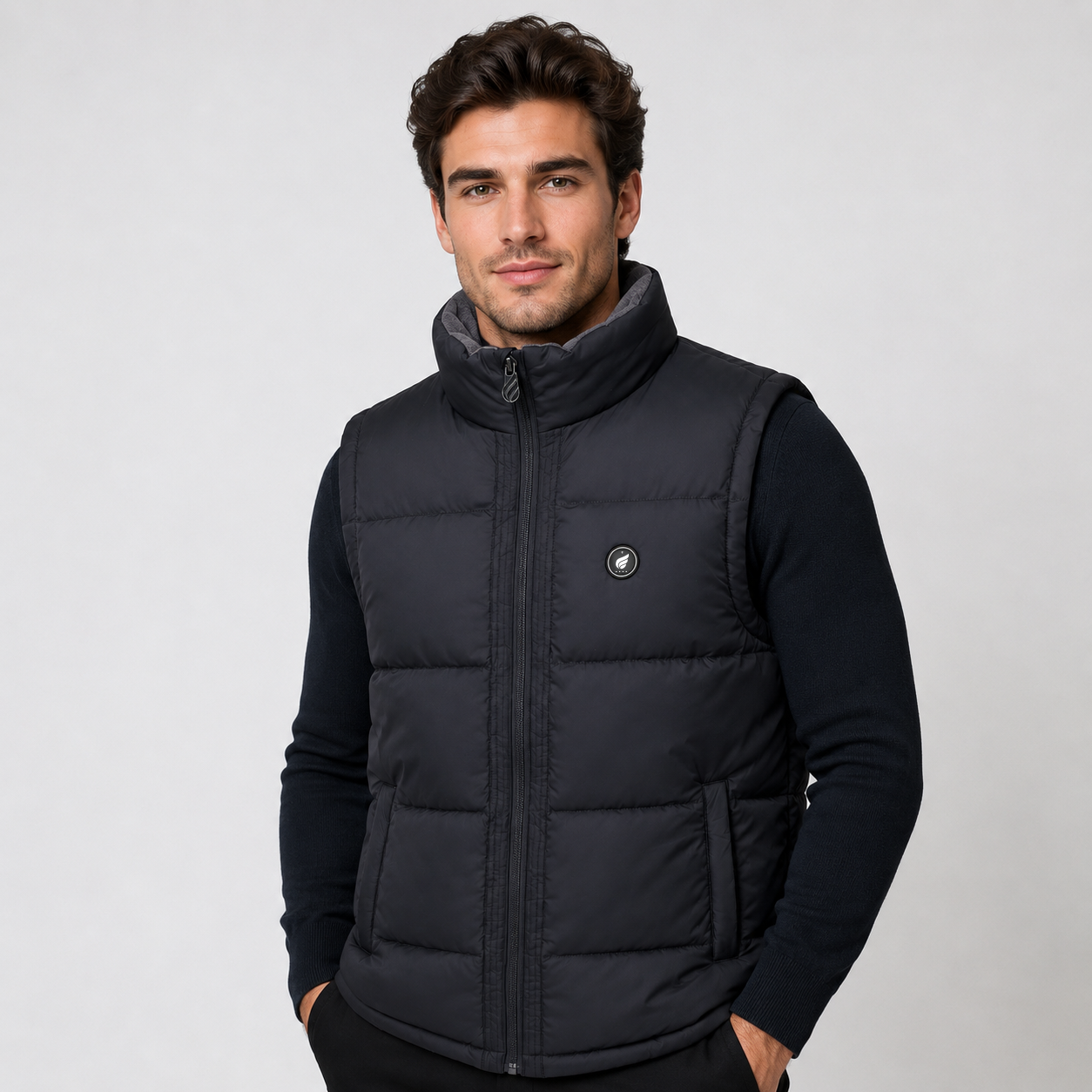 Herren Heizweste mit verstellbarem Saum