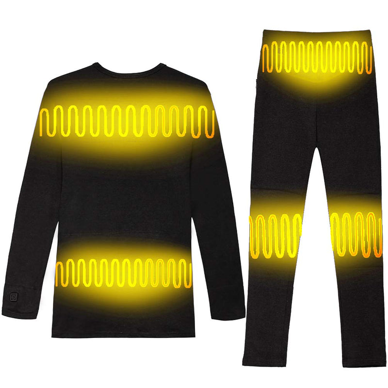 Laden Sie das Bild in Galerie -Viewer, SAVIOR Beheizte Basisschicht für Damen Thermounterwäsche und Winterkleidung