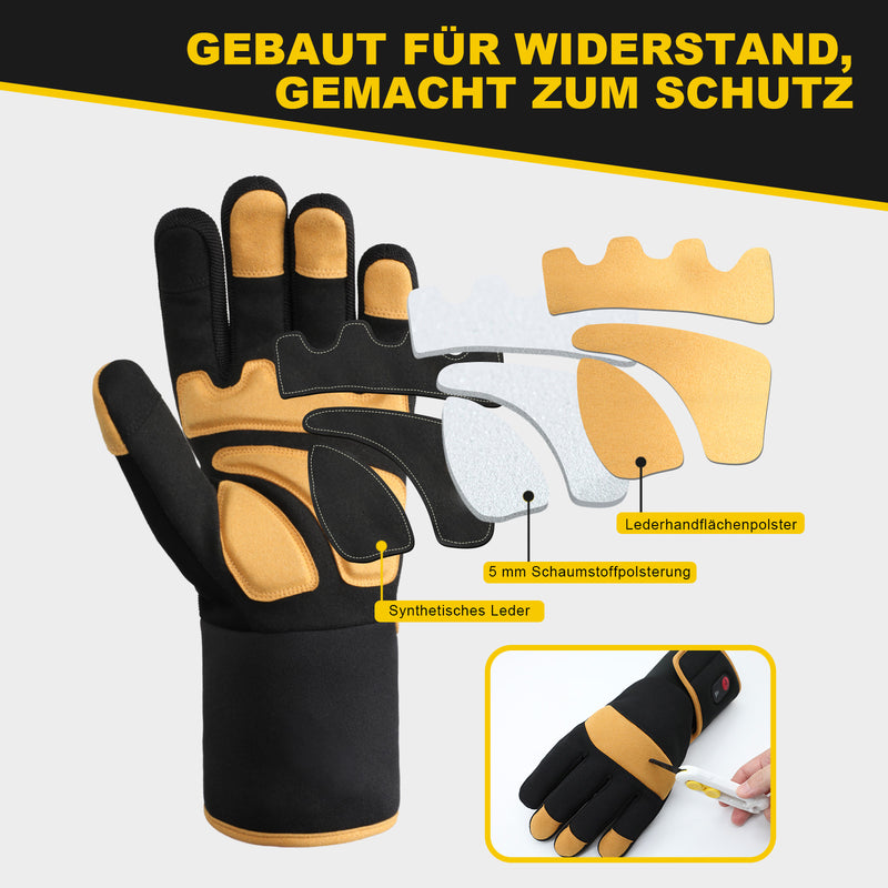 Laden Sie das Bild in Galerie -Viewer, Winter Heizhandschuhe – Robust & wasserdicht für Outdoor-Arbeit