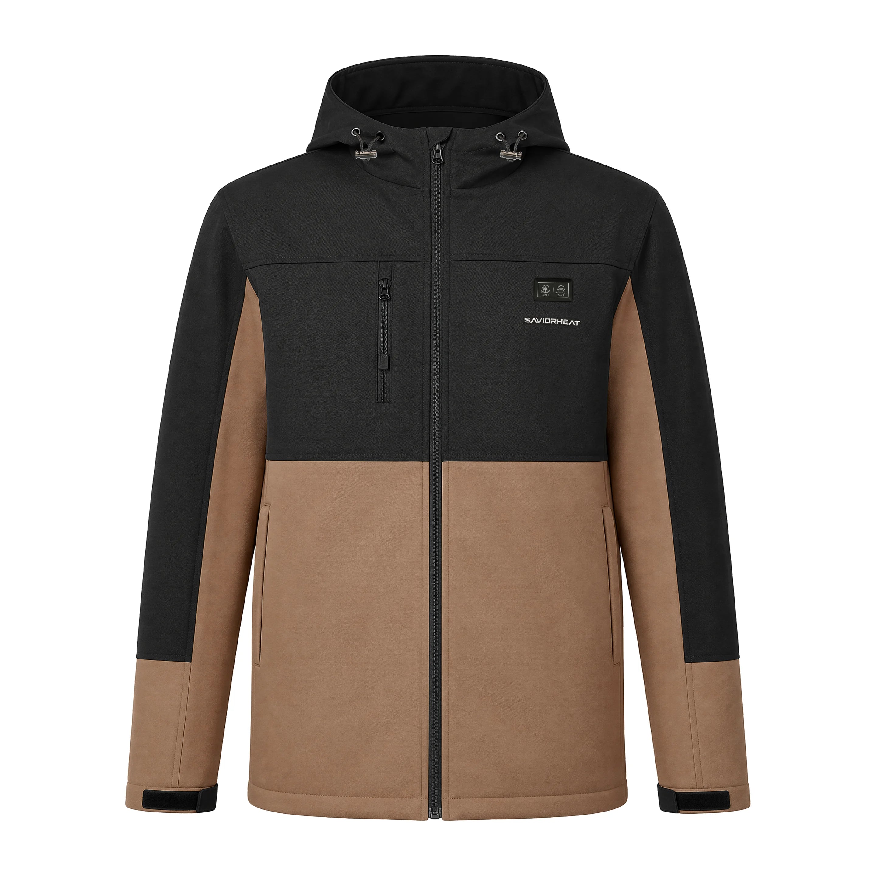 Robuste beheizbare Arbeitsjacke aus Canvas 02