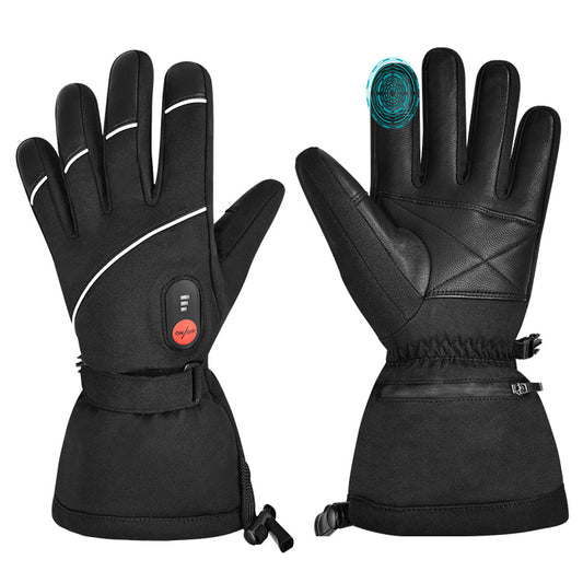 Savior Leder Wasserdicht Beheizbare Handschuhe
