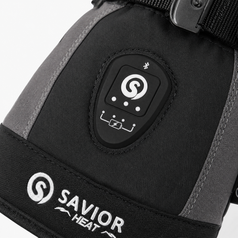 Laden Sie das Bild in Galerie -Viewer, Savior Beheizbare Skihandschuhe 2.0 Mit Bluetooth-Steuerung, Wasserdichter Ziegenlederhandfläche