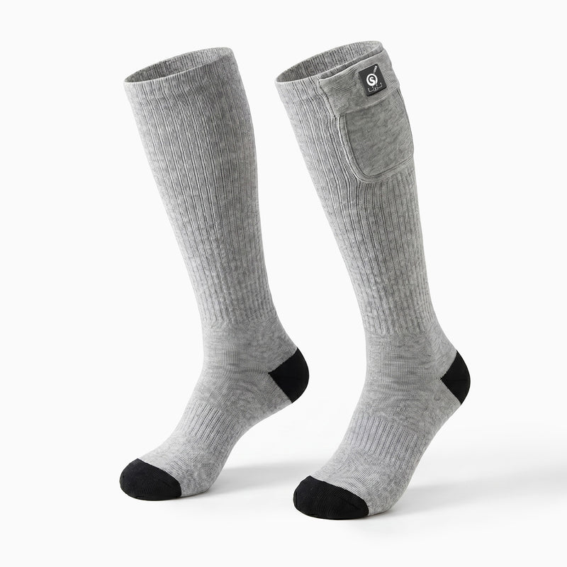 Laden Sie das Bild in Galerie -Viewer, SS01G Beheizbare Socken mit langen Ärmeln Grau