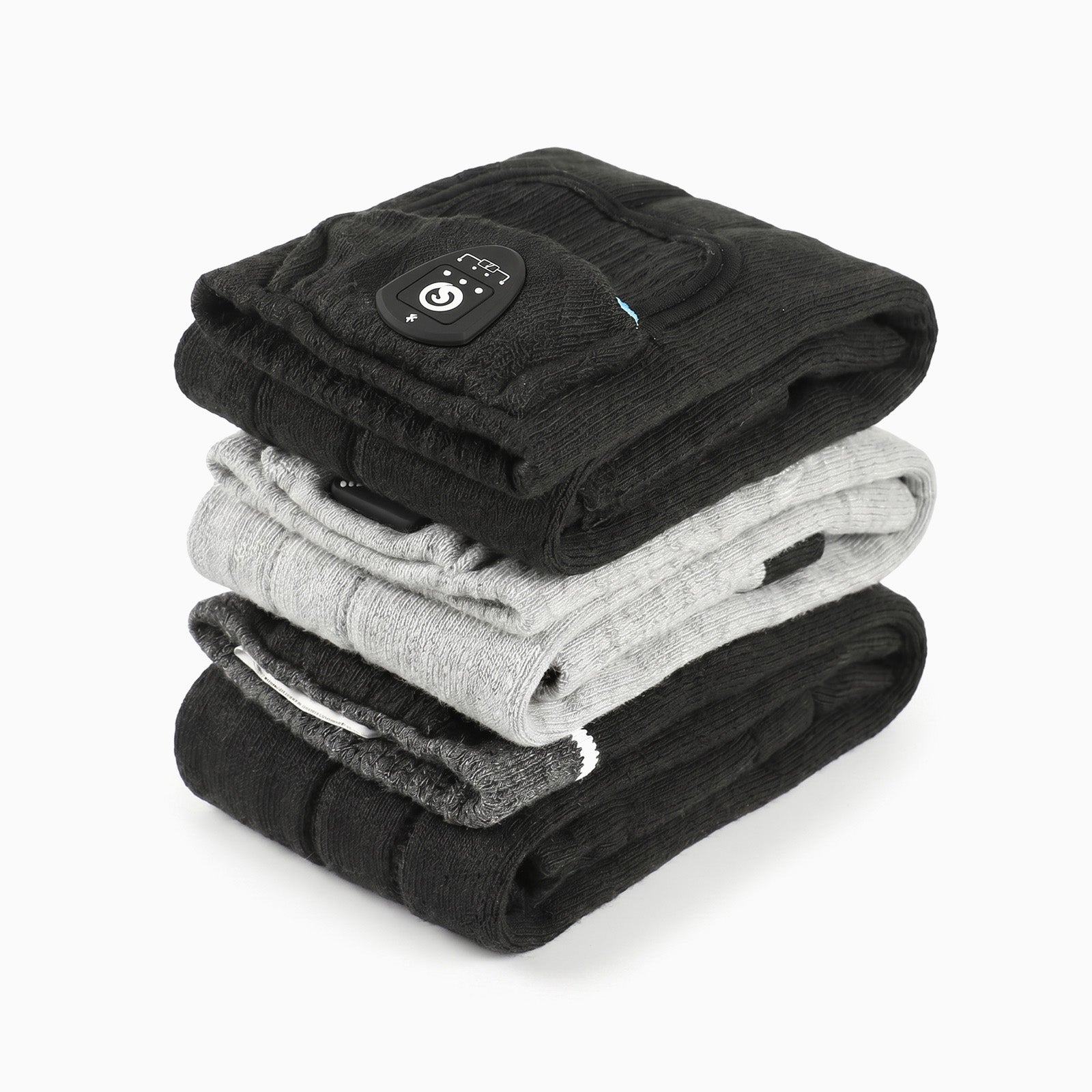 Beheizbare Socken mit App-Steuerung – Grau/Schwarz