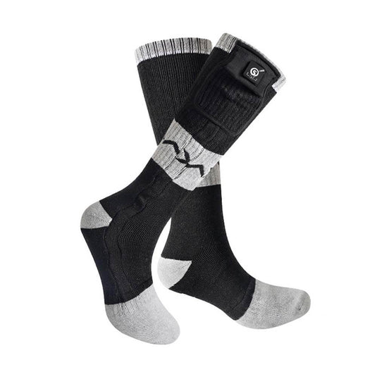 SS08C Beheizbare Socken Schwarz-Weiß