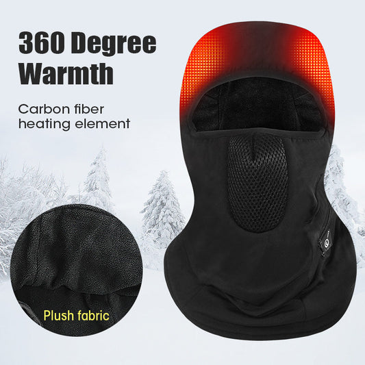 Savior Beheizte Skimaske mit Batterie Elektrische Warme Mütze Outdoor Sport Snowboard Hals Warm