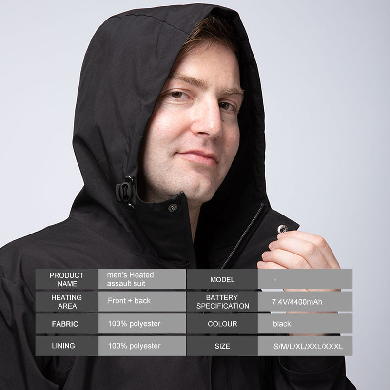 Laden Sie das Bild in Galerie -Viewer, Wasserdichte beheizbare Herrenjacken