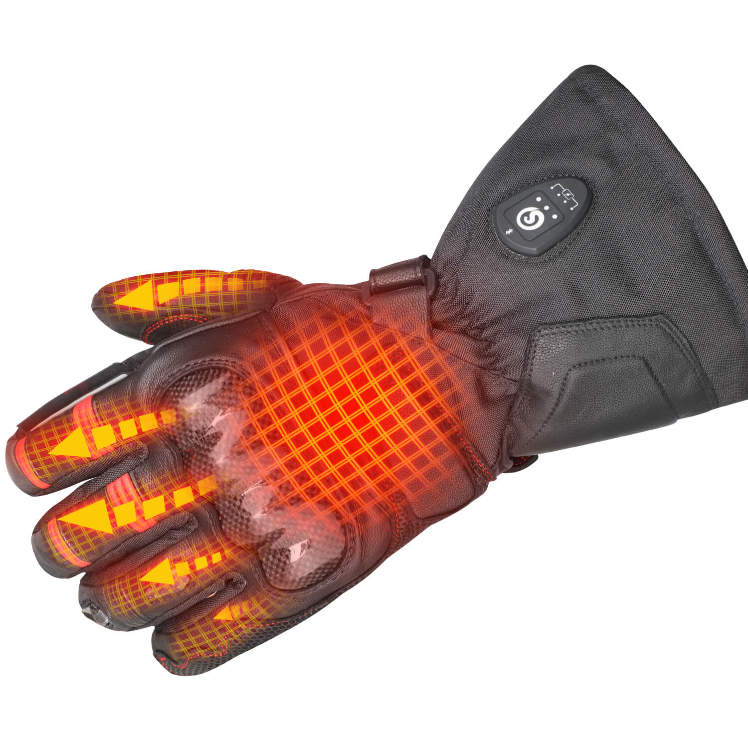 Savior Bluetooth Battery Powered Heated Motorcycle Gloves