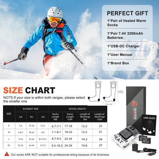 Thermo Beheizbare Socken – Halten Ihre Füße den ganzen Tag im Winter warm