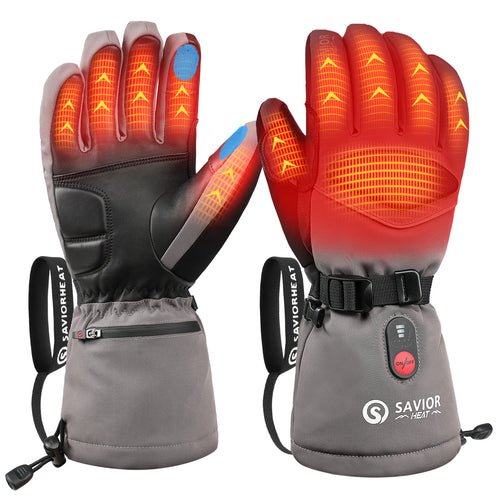 Savior Upgraded Heated Gloves 2.0- 7.4V Schnellladung, Touchscreen-kompatibel