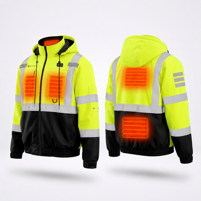 Beheizte Warnschutz-Arbeitsjacke