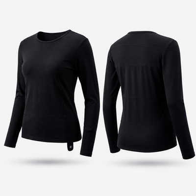 Damen Heiz-Funktionsshirt aus Wollmischung