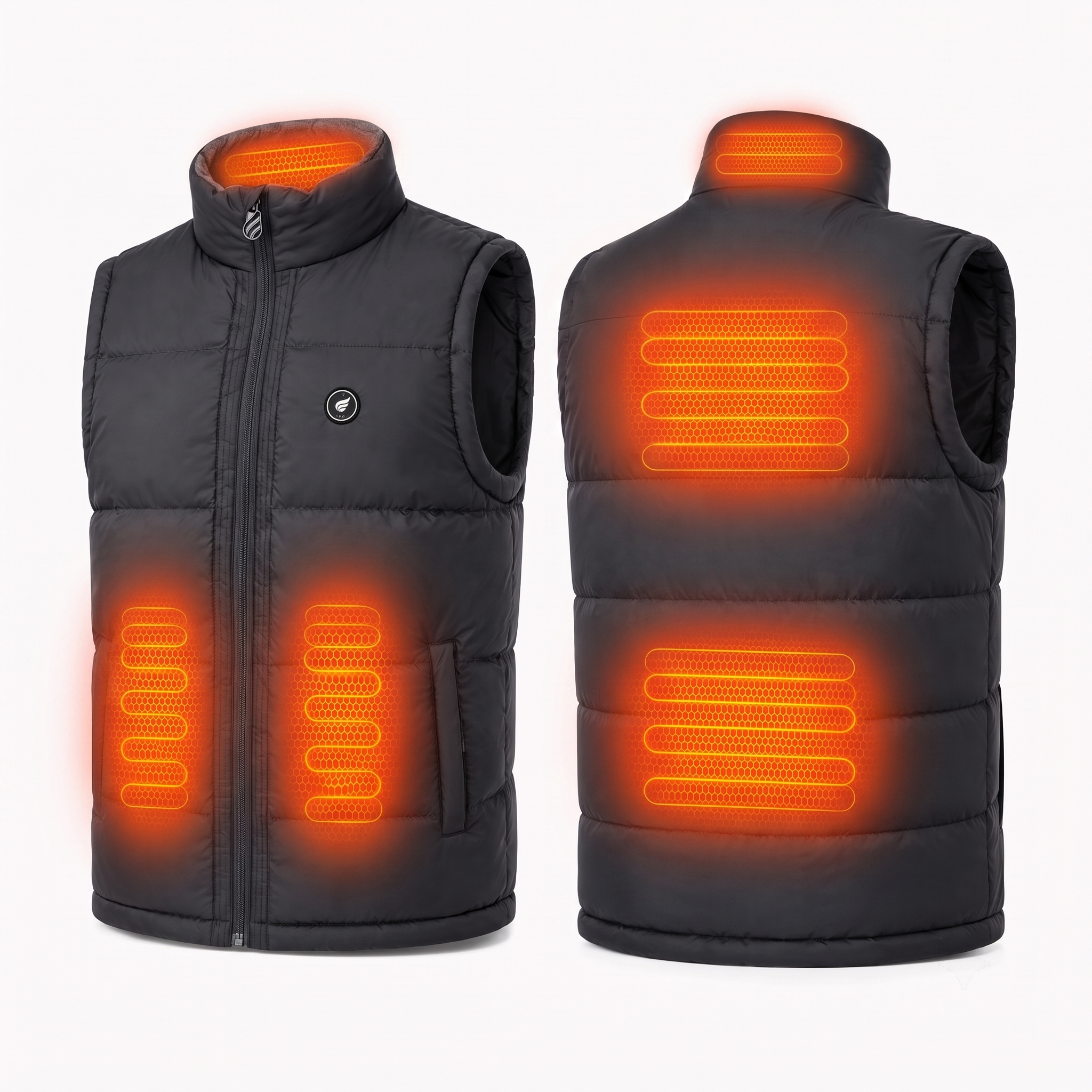 Herren Heizweste mit verstellbarem Saum