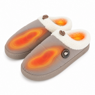Adjustable-Cuff Heated Slippers