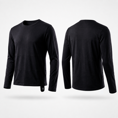 Herren Heiz-Funktionsshirt aus Wollmischung