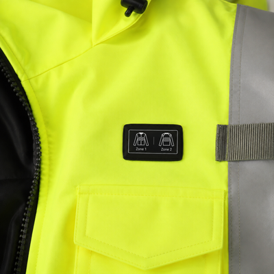 Beheizte Warnschutz-Arbeitsjacke