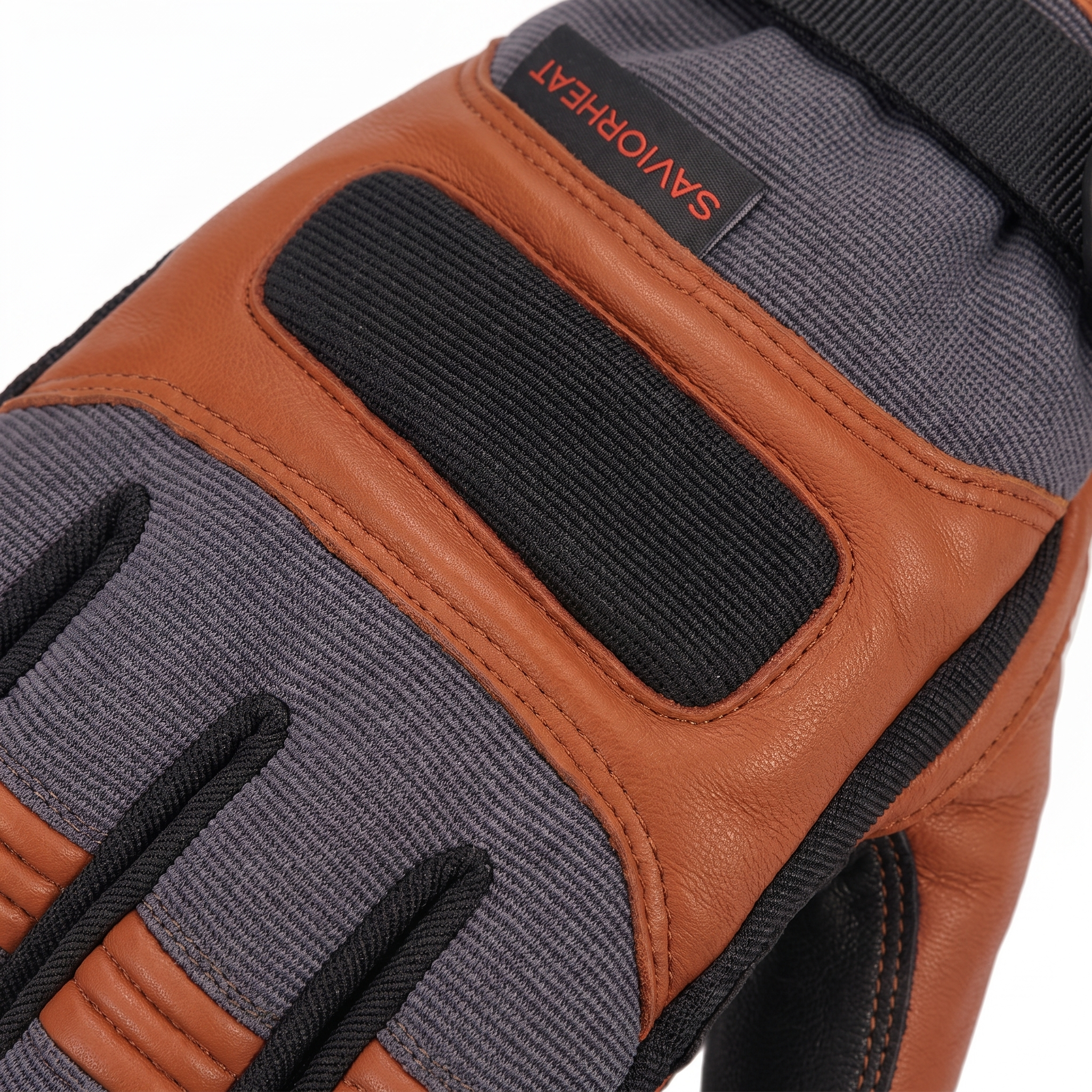 Beheizte Arbeitshandschuhe aus Ziegenleder – Braun