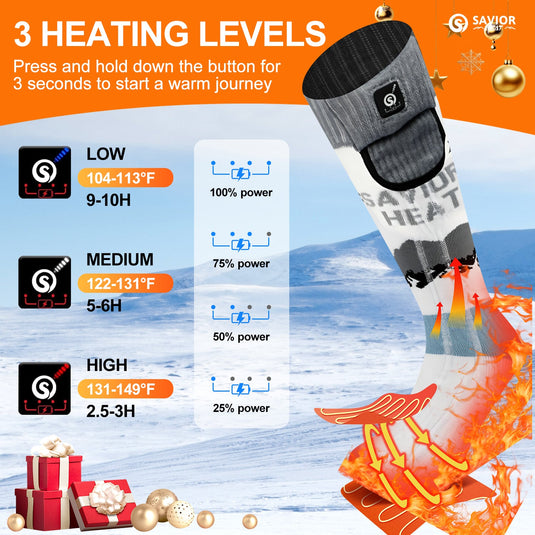 Thermo Beheizbare Socken – Halten Ihre Füße den ganzen Tag im Winter warm