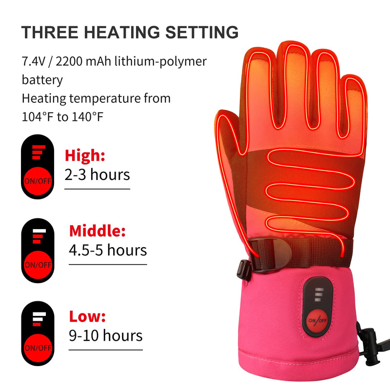 Load image into Gallery viewer, Savior Heated Kids Gloves - 7.4V Battery, Full Hand Heating
