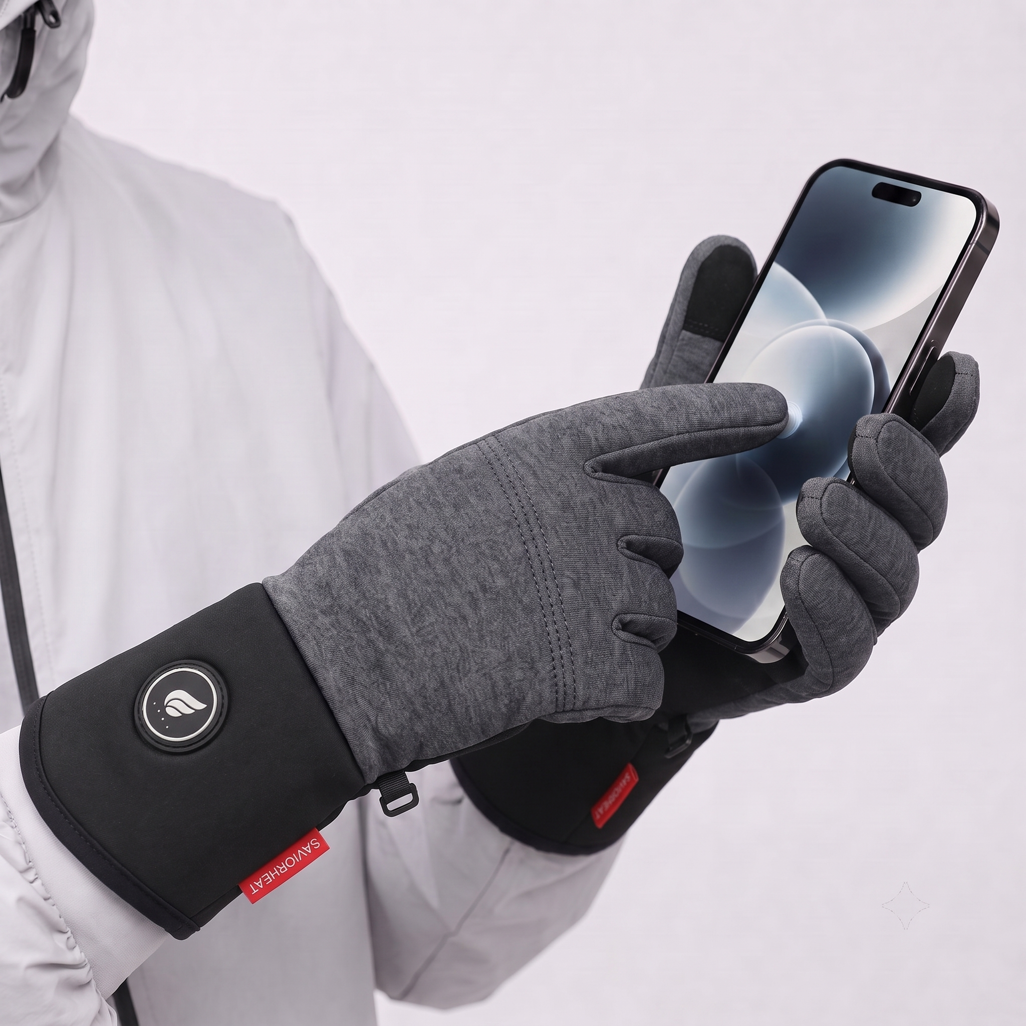 Beheizte Handschuh-Innenfutter aus Wollmischung