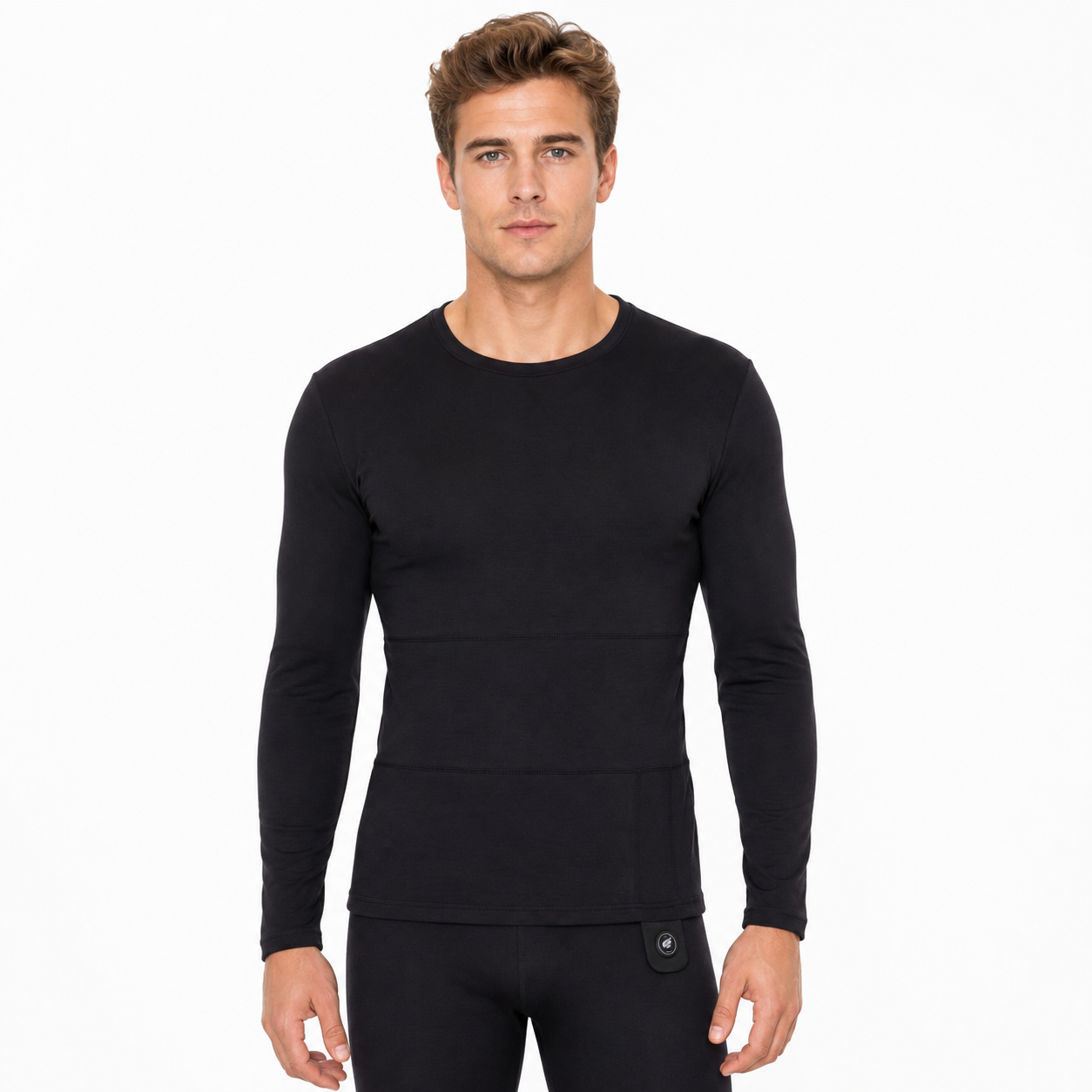 Herren Heiz-Funktionsshirt aus Wollmischung