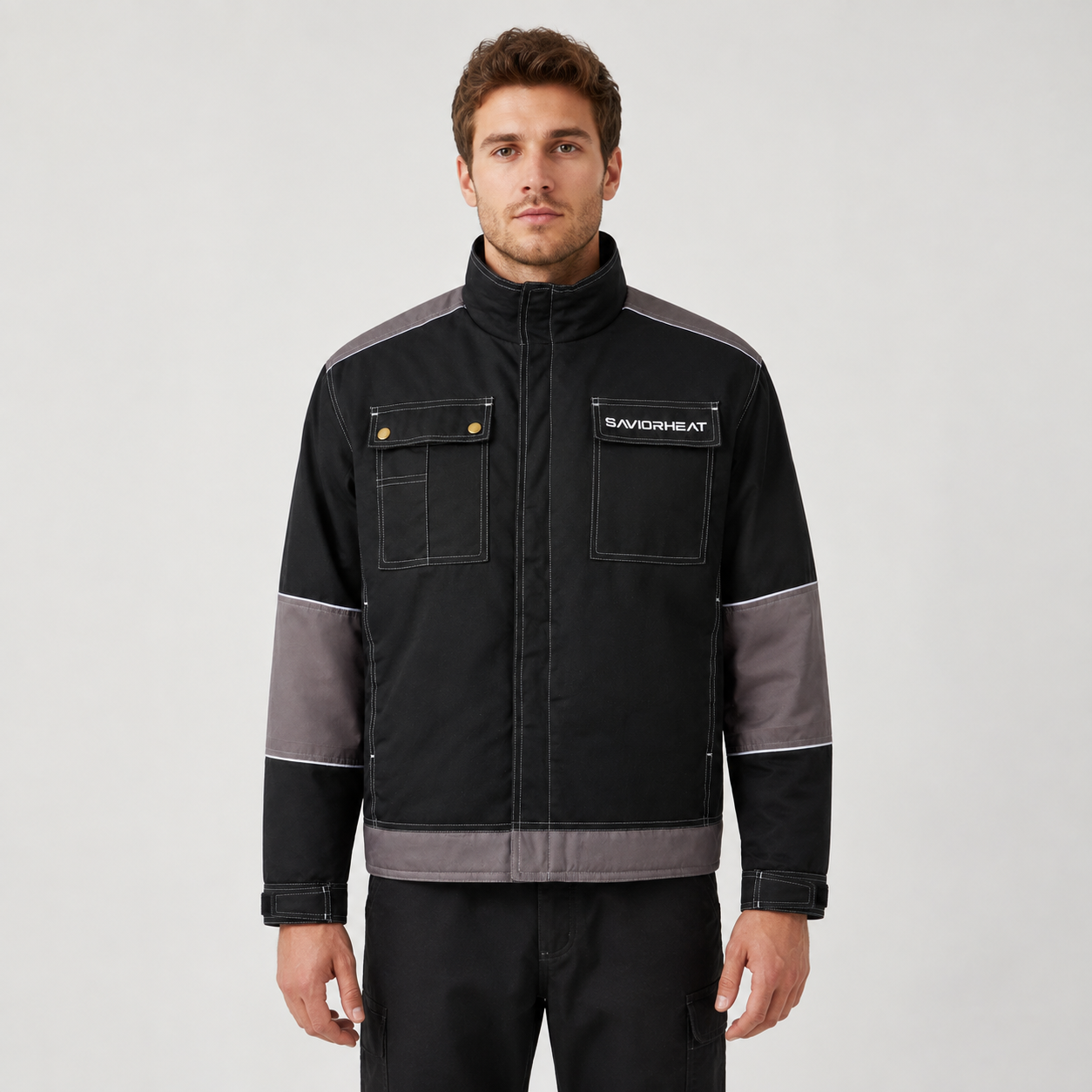 Beheizte Arbeitsjacke mit weichem Innenfutter