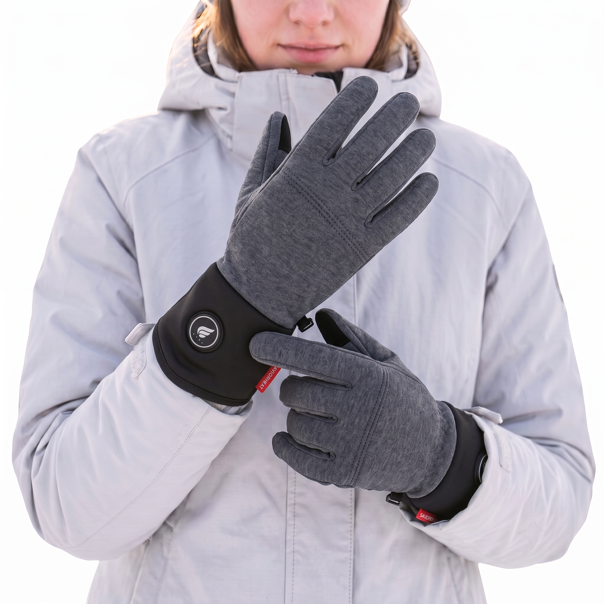 Beheizte Handschuh-Innenfutter aus Wollmischung