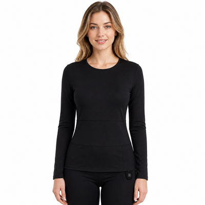 Damen Heiz-Funktionsshirt aus Wollmischung