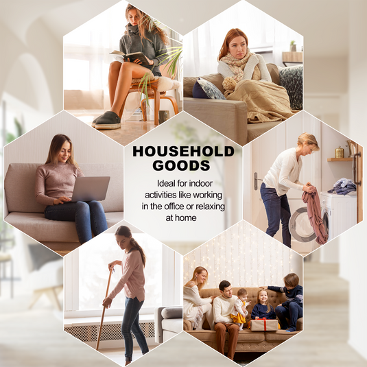 Unisex Aufladbare Beheizbare Hausschuhe – Niedriger Schnitt