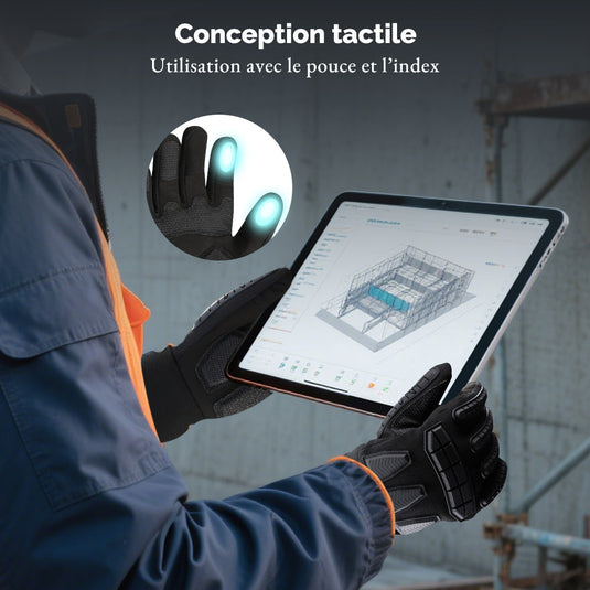 Extra Robuste Beheizte Arbeitshandschuhe – Wasserfest & Mit Stoßschutz