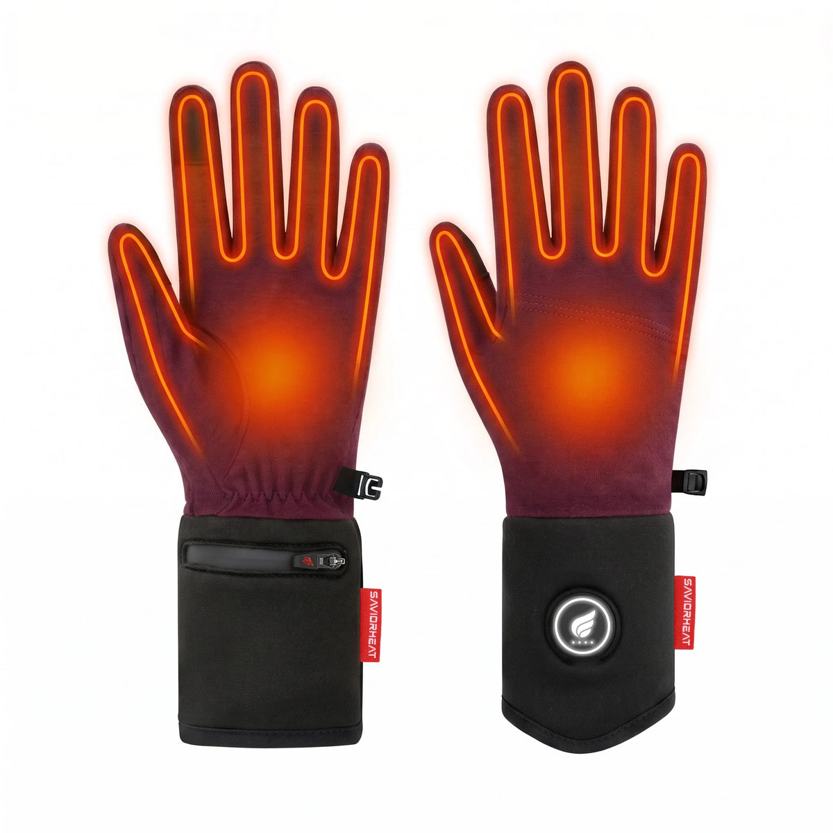 Leichte beheizbare Unterziehhandschuhe für Winter & Outdoor 02