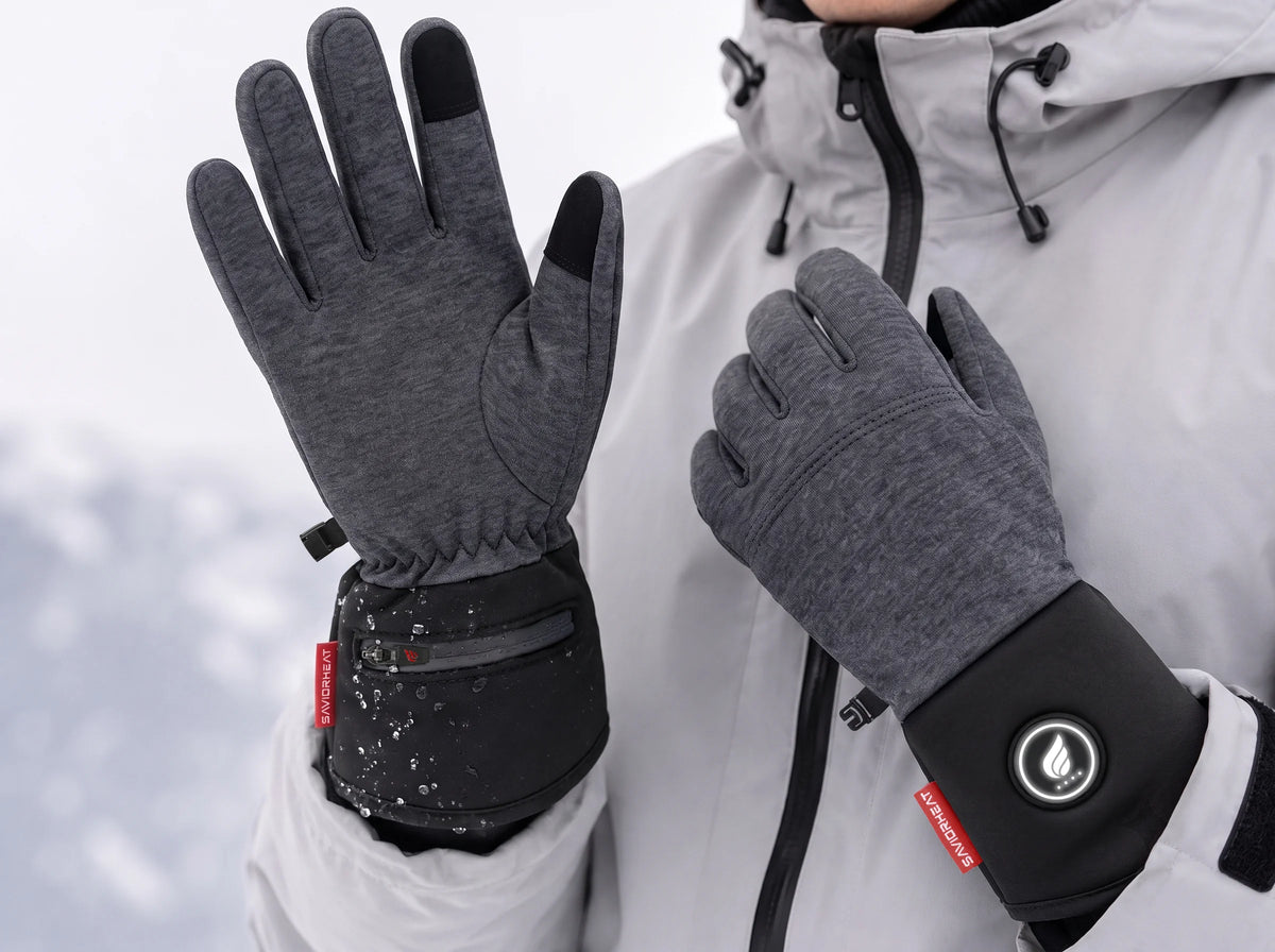 Waschbar & pillingarm – SAVIOR HEAT beheizbare Wollmix-Handschuhliner