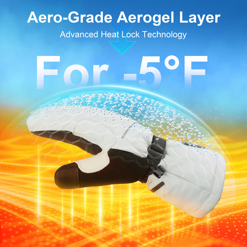 Laden Sie das Bild in Galerie -Viewer, EH8 Pro Beheizbare Fäustlinge 3.0 – Extremkälteschutz, Aerogel-Isolierung, bis –20 °C, 3000 mAh Schnellladung
