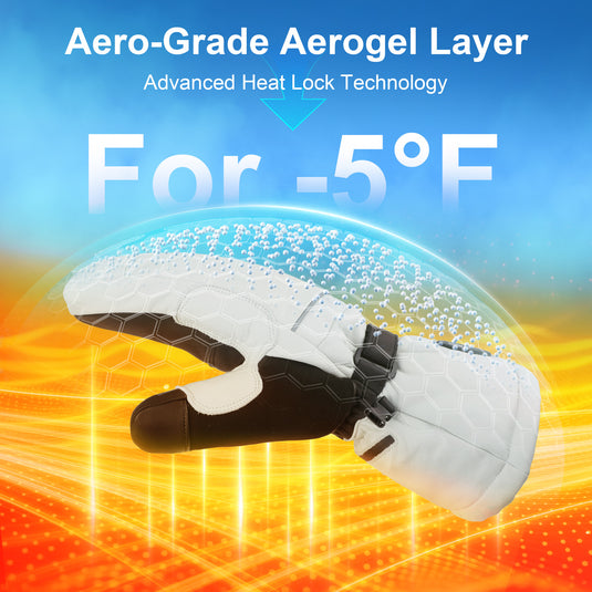 EH8 Pro Beheizbare Fäustlinge 3.0 – Extremkälteschutz, Aerogel-Isolierung, bis –20 °C, 3000 mAh Schnellladung