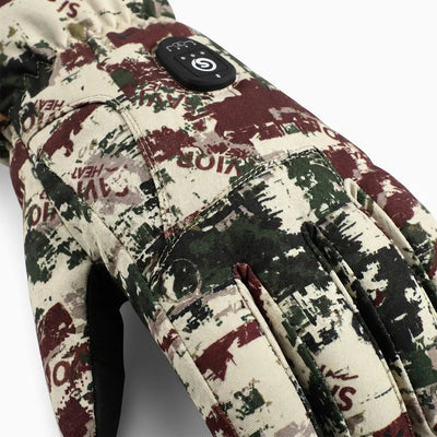 Beheizbare Jagdhandschuhe 2.0 – Fels Camouflage, 3000 mAh Akku & Upgrade Heiztechnologie