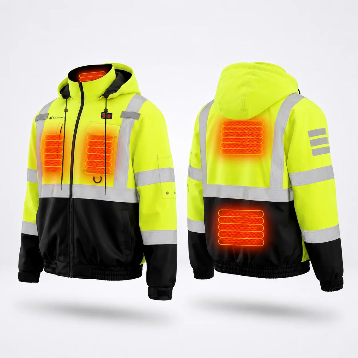 Beheizbare Warnschutzjacke 03