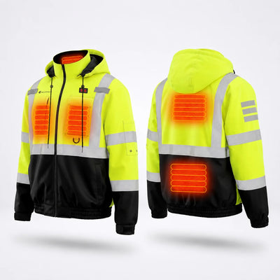 Beheizbare Warnschutzjacke 03