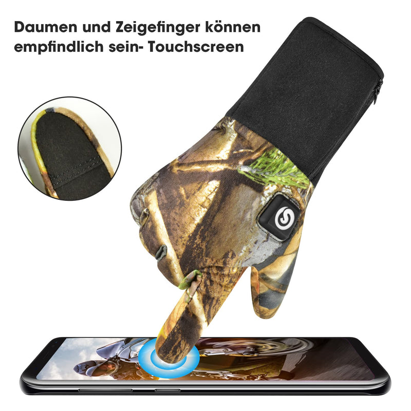 Laden Sie das Bild in Galerie -Viewer, Savior Hunting Winter Warm Beheizbare Handschuhe Winddicht für Angeln Jagd Outdoor
