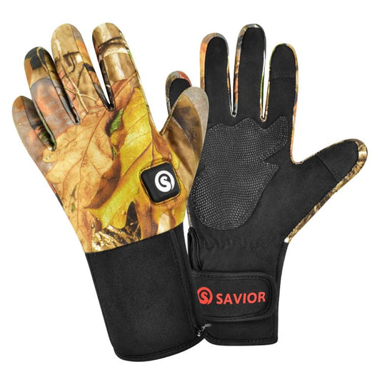 Savior Hunting Winter Warm Beheizbare Handschuhe Winddicht für Angeln Jagd Outdoor