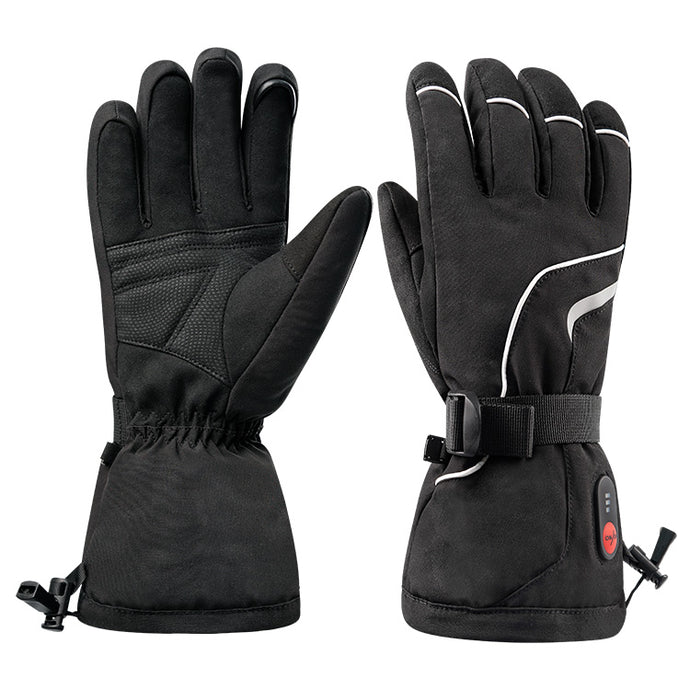 Outlets-Savior Winter Outdoor Sport Wasserdicht Touchscreen Ski Beheizbare Handschuhe