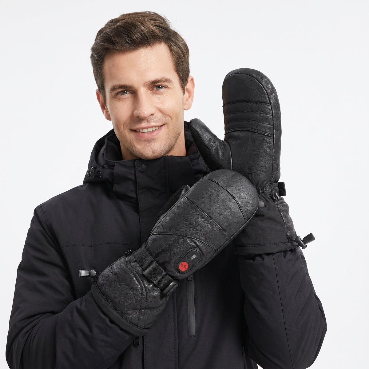 Outlet – S38 Beheizbare Lederfäustlinge