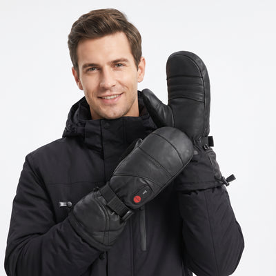 Outlet – S38 Beheizbare Lederfäustlinge