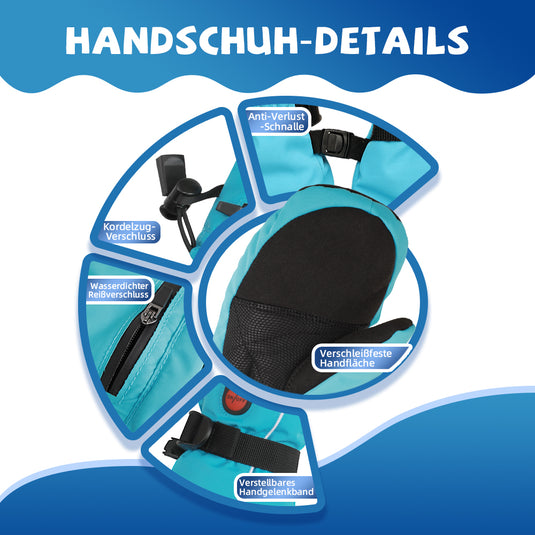 Kinder Heizhandschuhe für Skifahren, Eislaufen und Outdoor-Aktivitäten