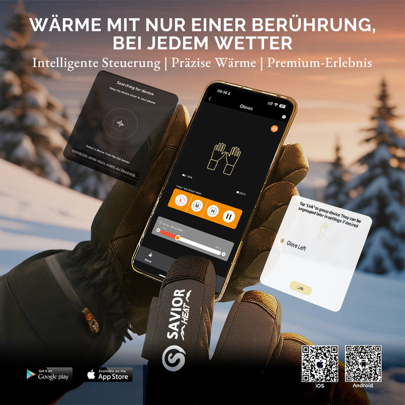 Laden Sie das Bild in Galerie -Viewer, Beheizbare Winterhandschuhe – Flaggschiff Pro Modell, wasserdicht, für Ski &amp; Outdoor
