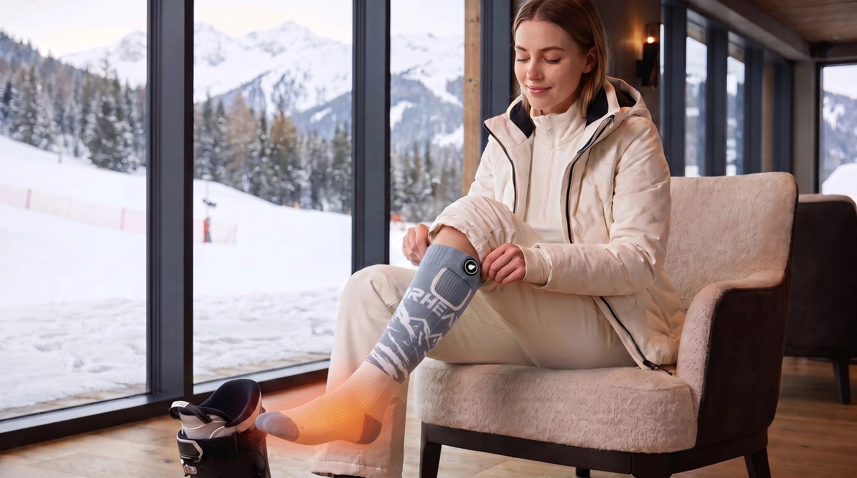 Produktdetails – SAVIOR HEAT beheizbare Skisocken mit W?rmeverteilung & Fu?gew?lbe-Support