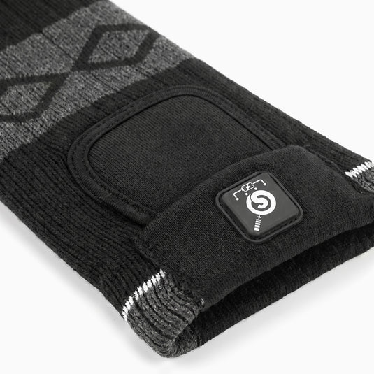 SS05B Beheizbare Socken Schwarz-Grau