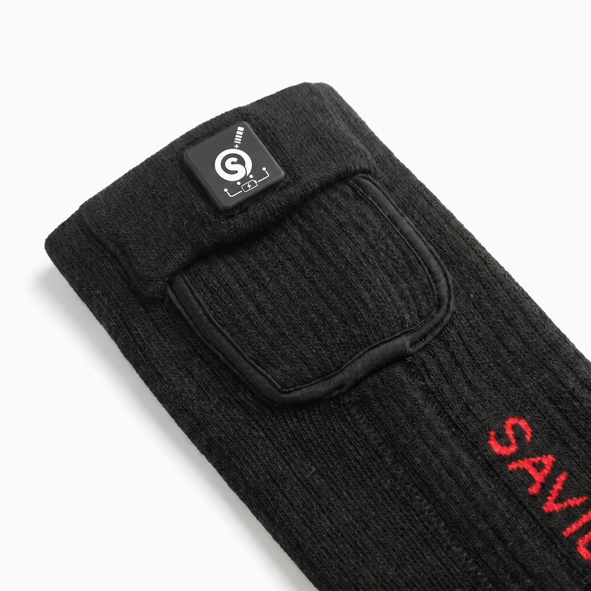 SS06R Beheizbare Socken – Rot/Schwarz
