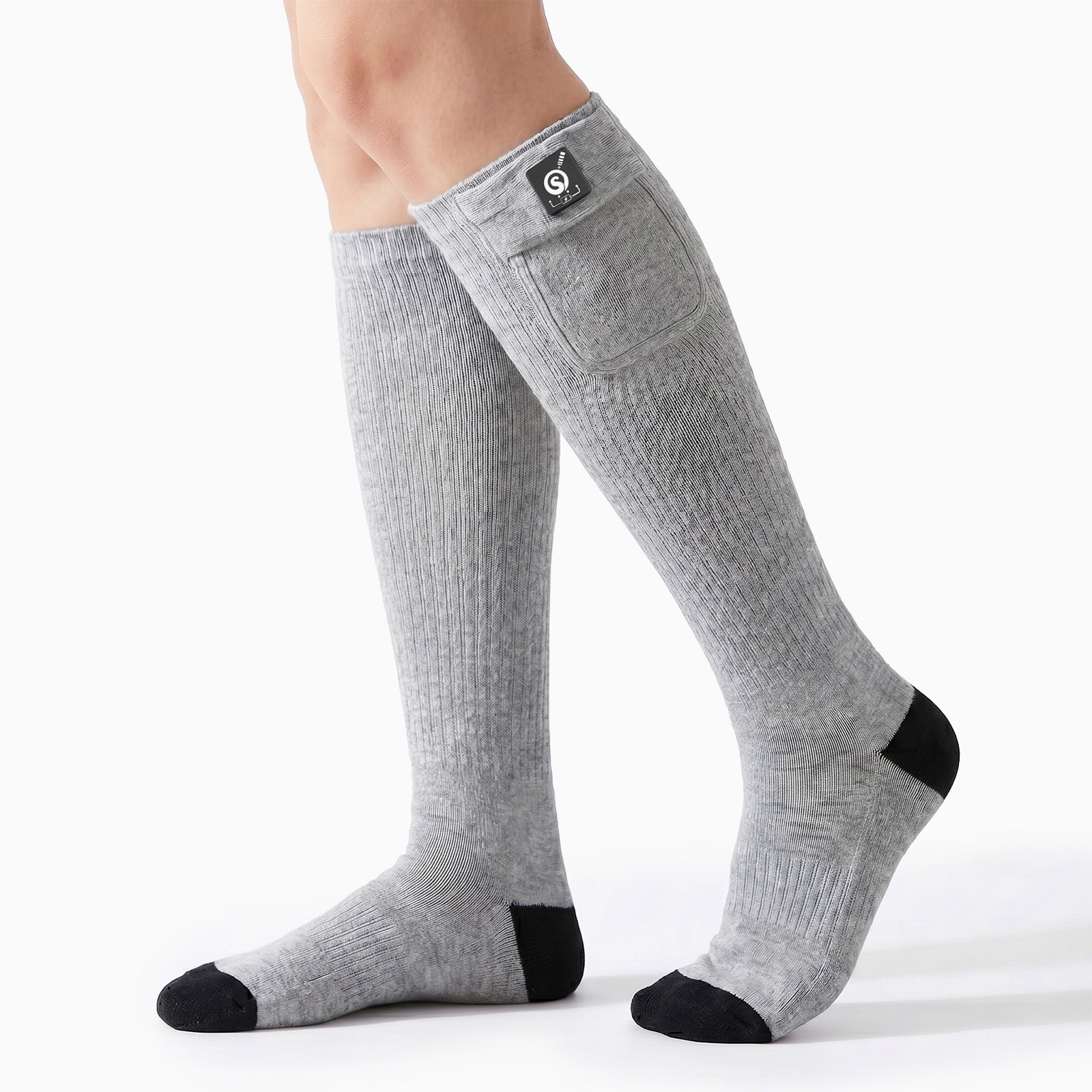 SS01G Beheizbare Socken mit langen Ärmeln Grau