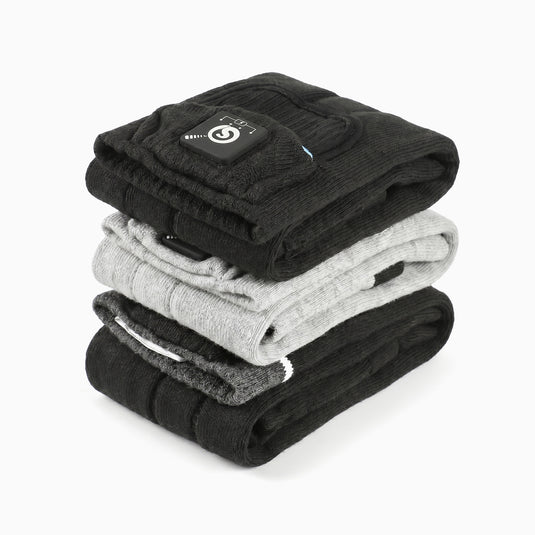 SS01G Beheizbare Socken mit langen Ärmeln Grau